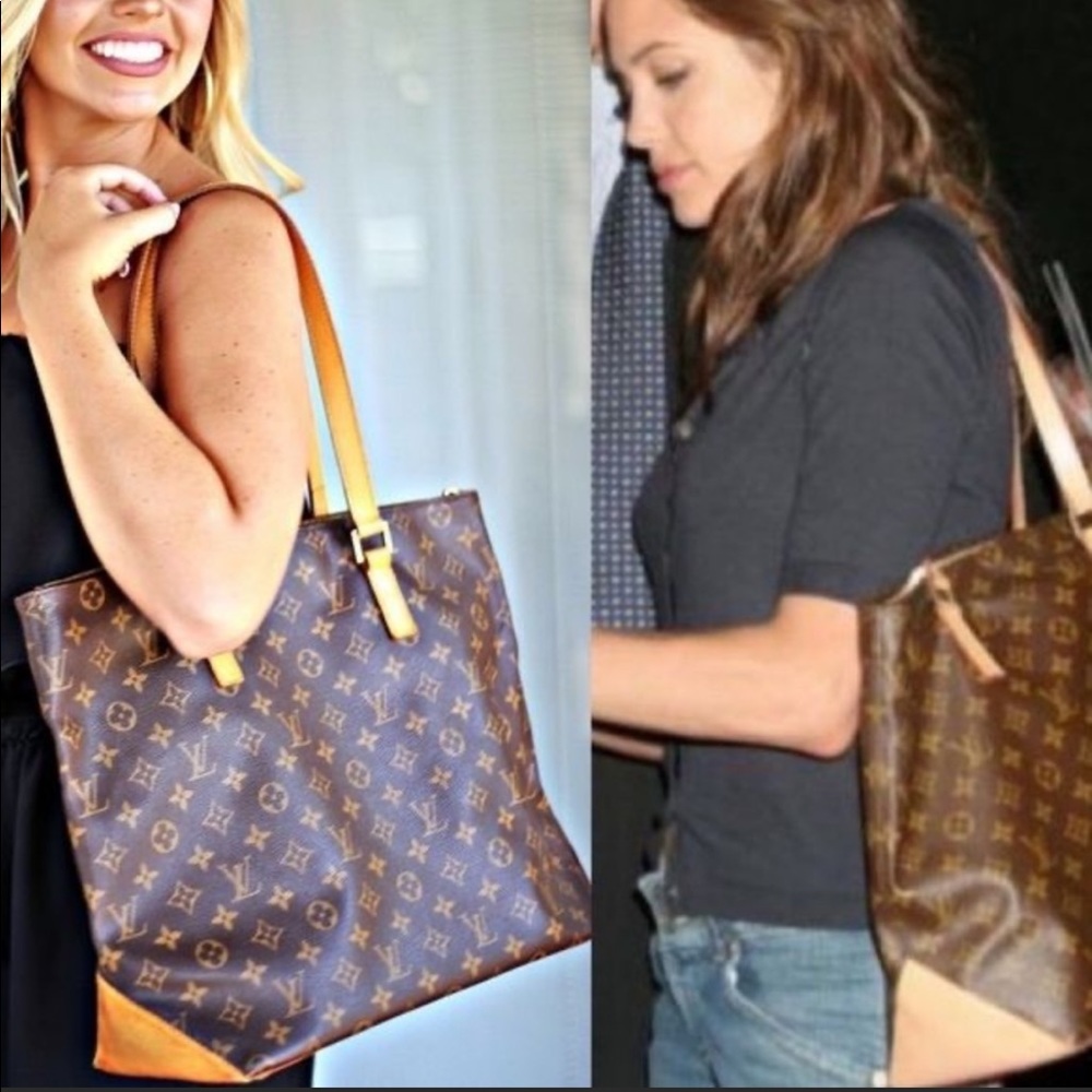 Louis Vuitton Brown and Tan Monogram Tote